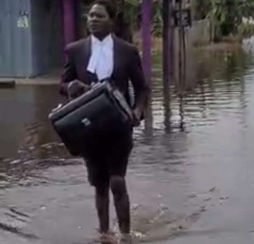 TML VIDEO OF THE DAY: Lawyer Makes An Appeal For Amendment Of Rules As He Wades Through Flood In Bayelsa