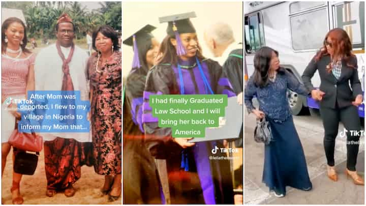 Nigerian Lady Graduates From Law School, Brings Her Deported Mom Back To US