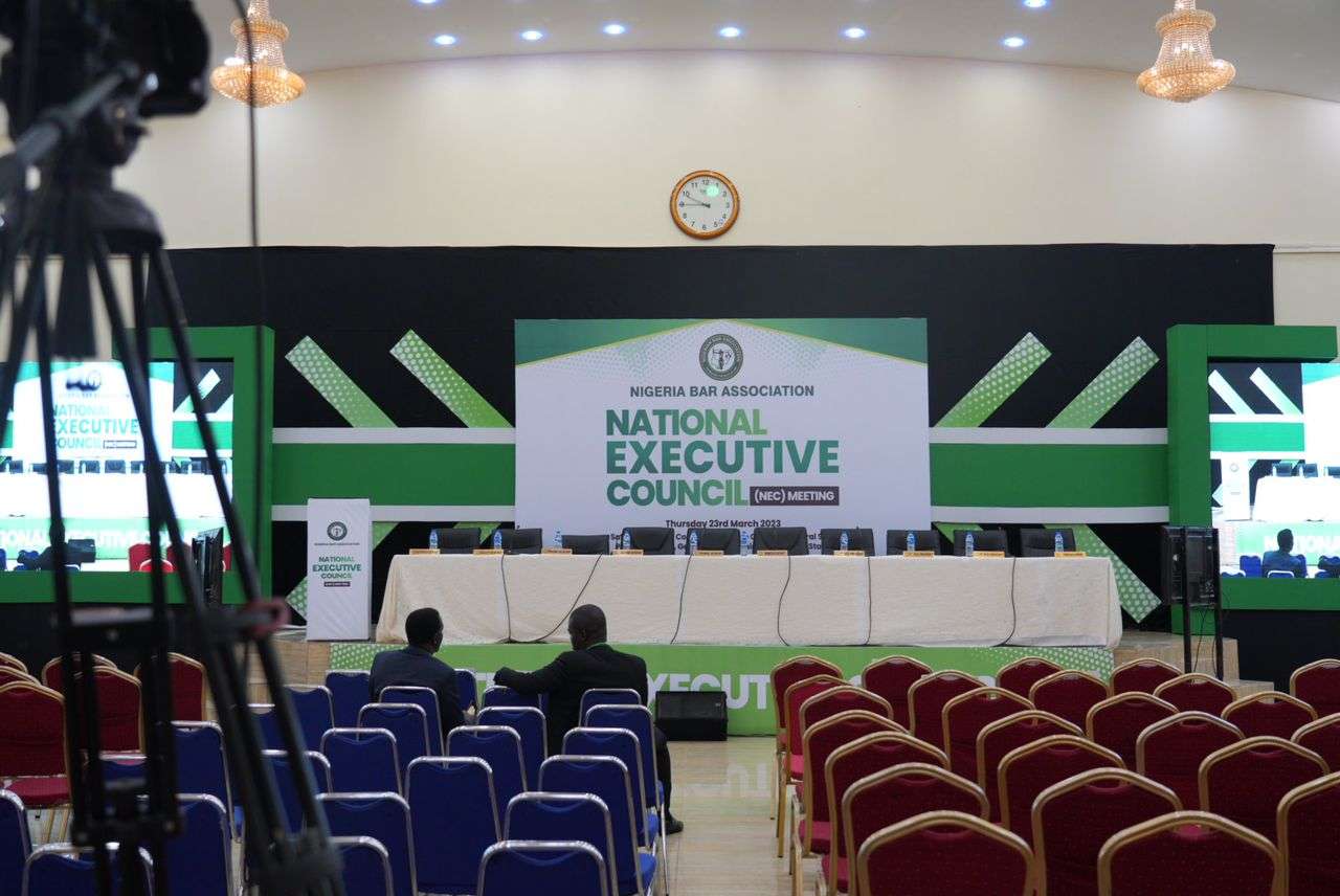 Notice Of Pre-Conference National Executive Council (NEC) Meeting Of The Nigerian Bar Association