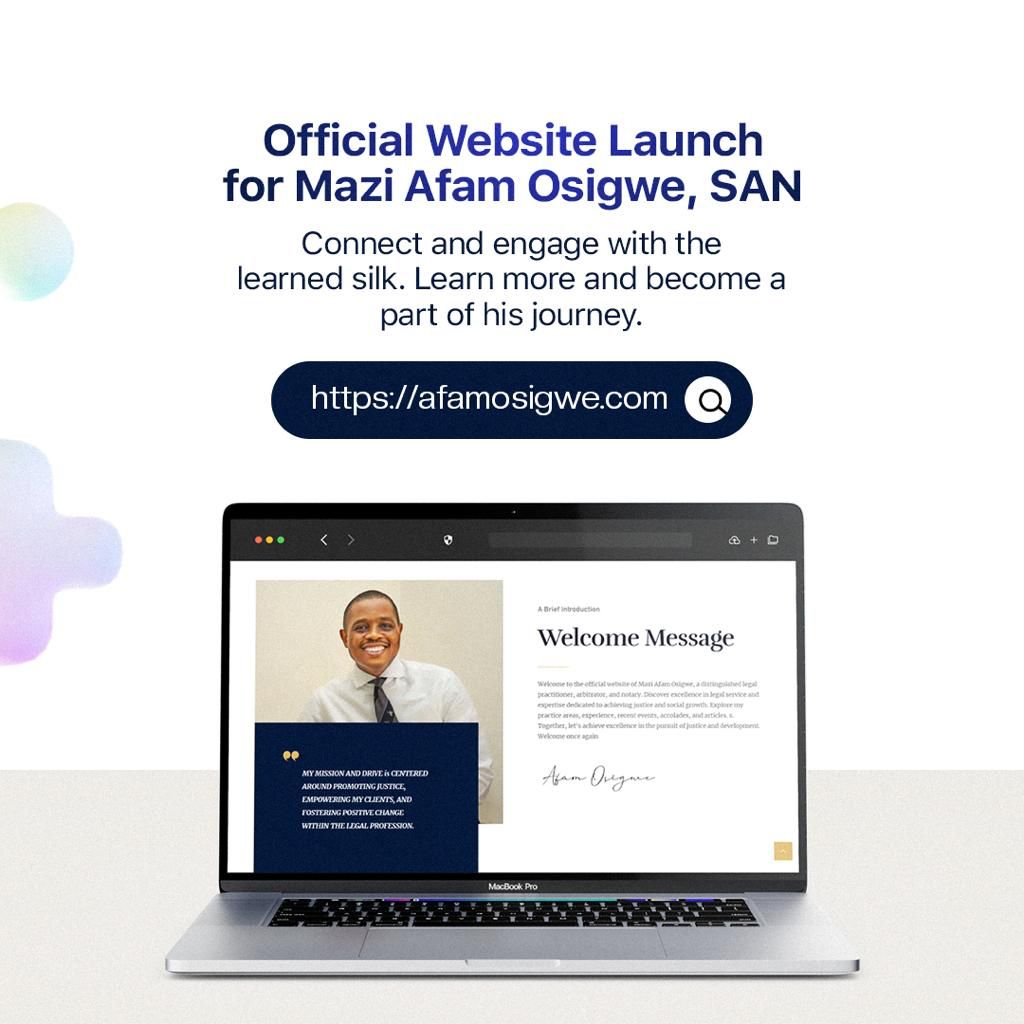 Unveiling The Official Website Of Mazi Afam Osigwe