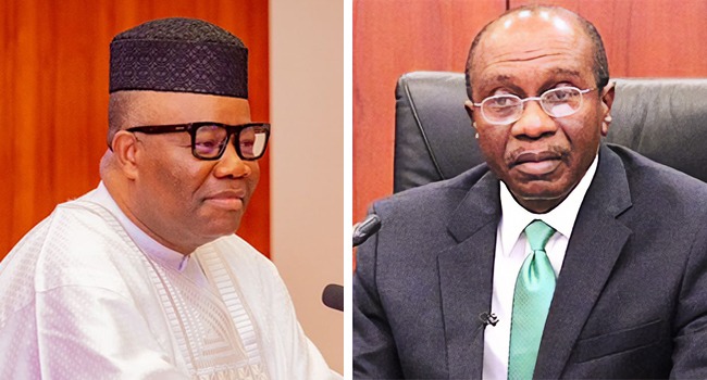 Emefiele Sues Akpabio For Defamation, Seeks N1 Billion In Damages