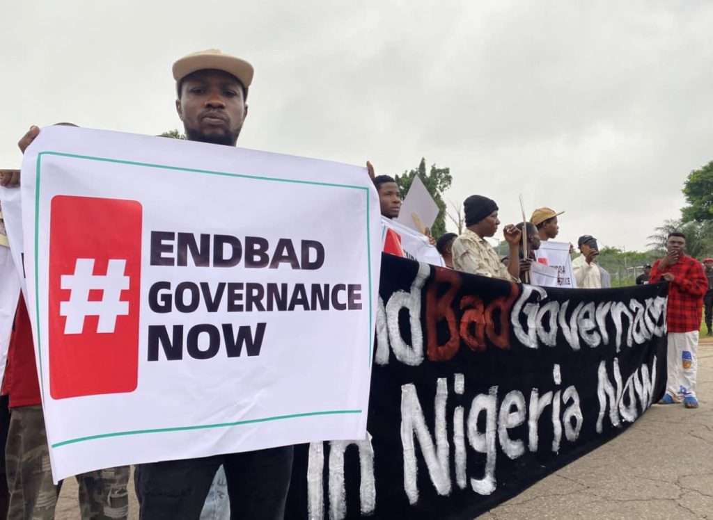 #EndBadGovernance: Protests To Continue Until Tinubu Meets Demands, Say Protesters