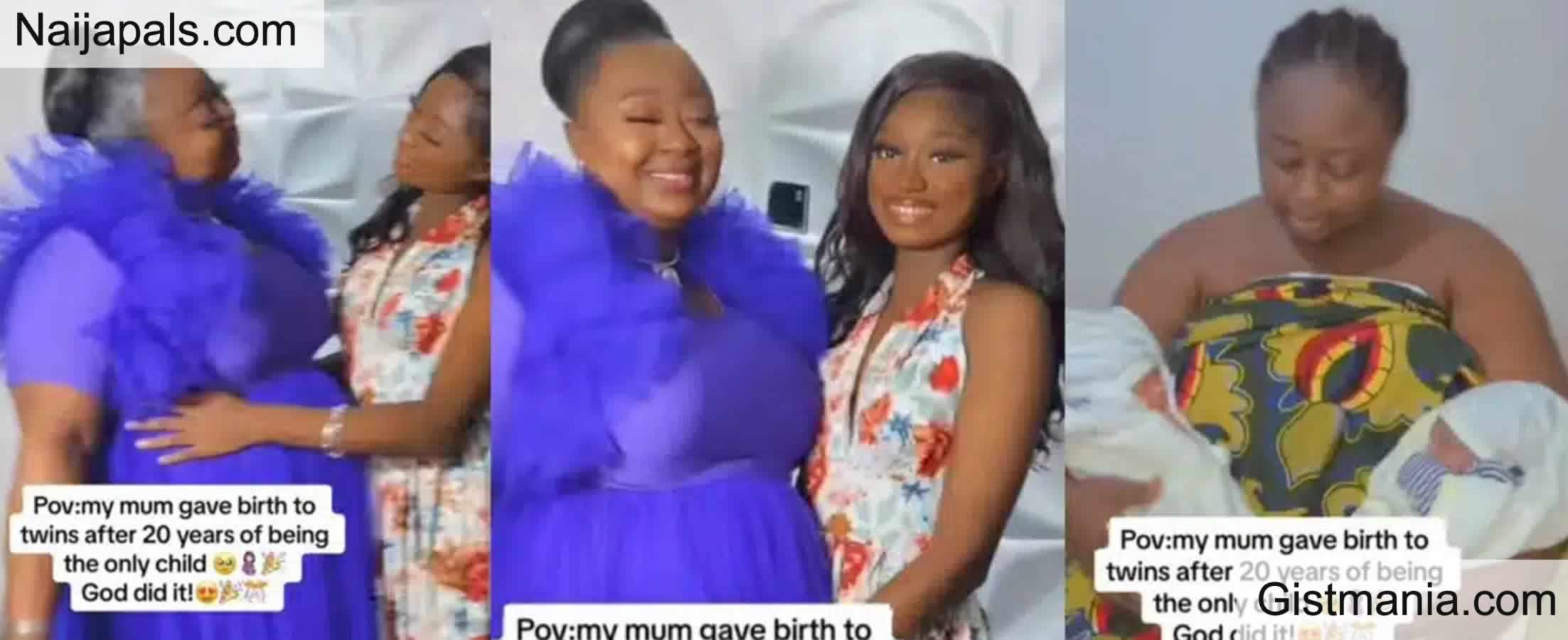 “Wetin Be This?” – 25-Year-Old Nigerian Lawyer Stunned As Her 60-Year-Old Father Welcomes Twins