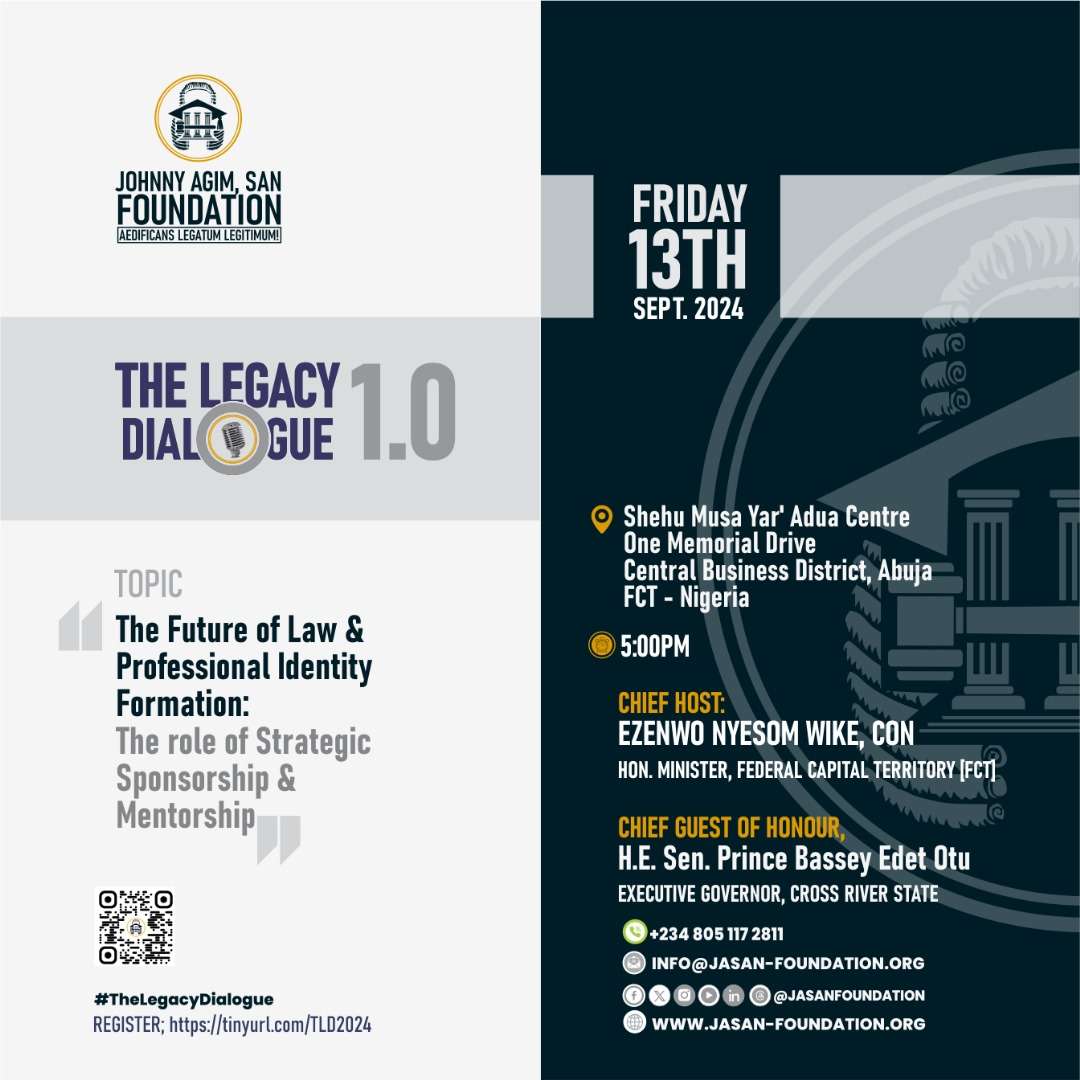 JASAN Foundation Set To Launch N1 Billion Endowment Fund At Inaugural “The Legacy Dialogue 2024”