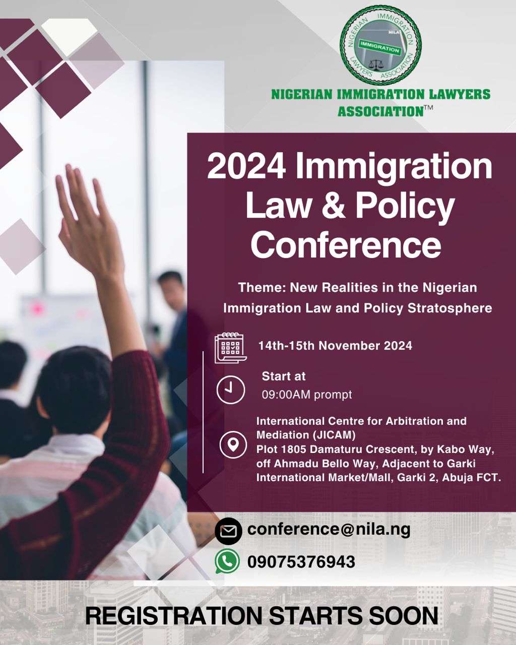 Nigerian Immigration Law Conference Set For November 2024