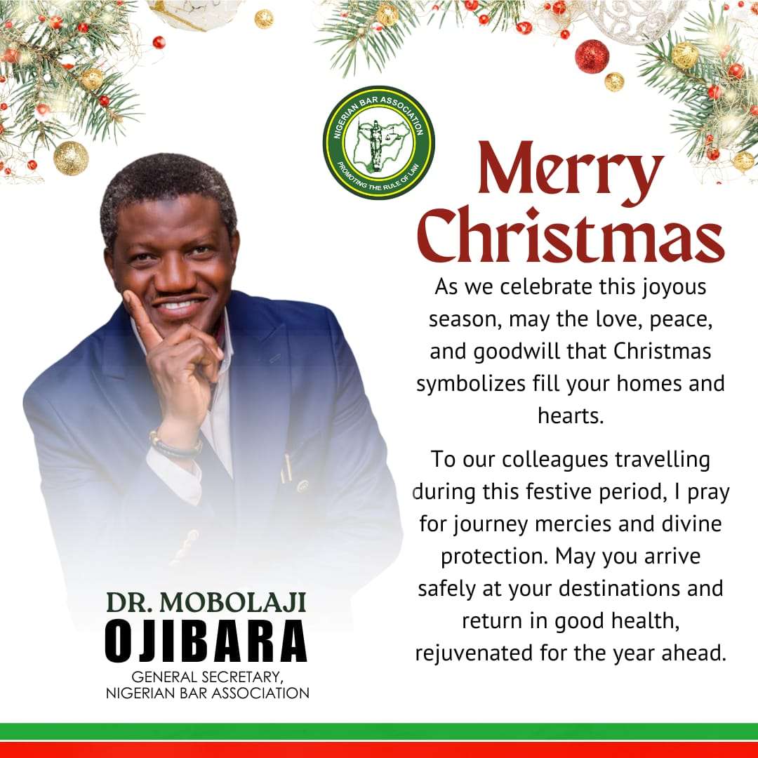 NBA General Secretary Sends Christmas Greetings, Prays For Safe Travels