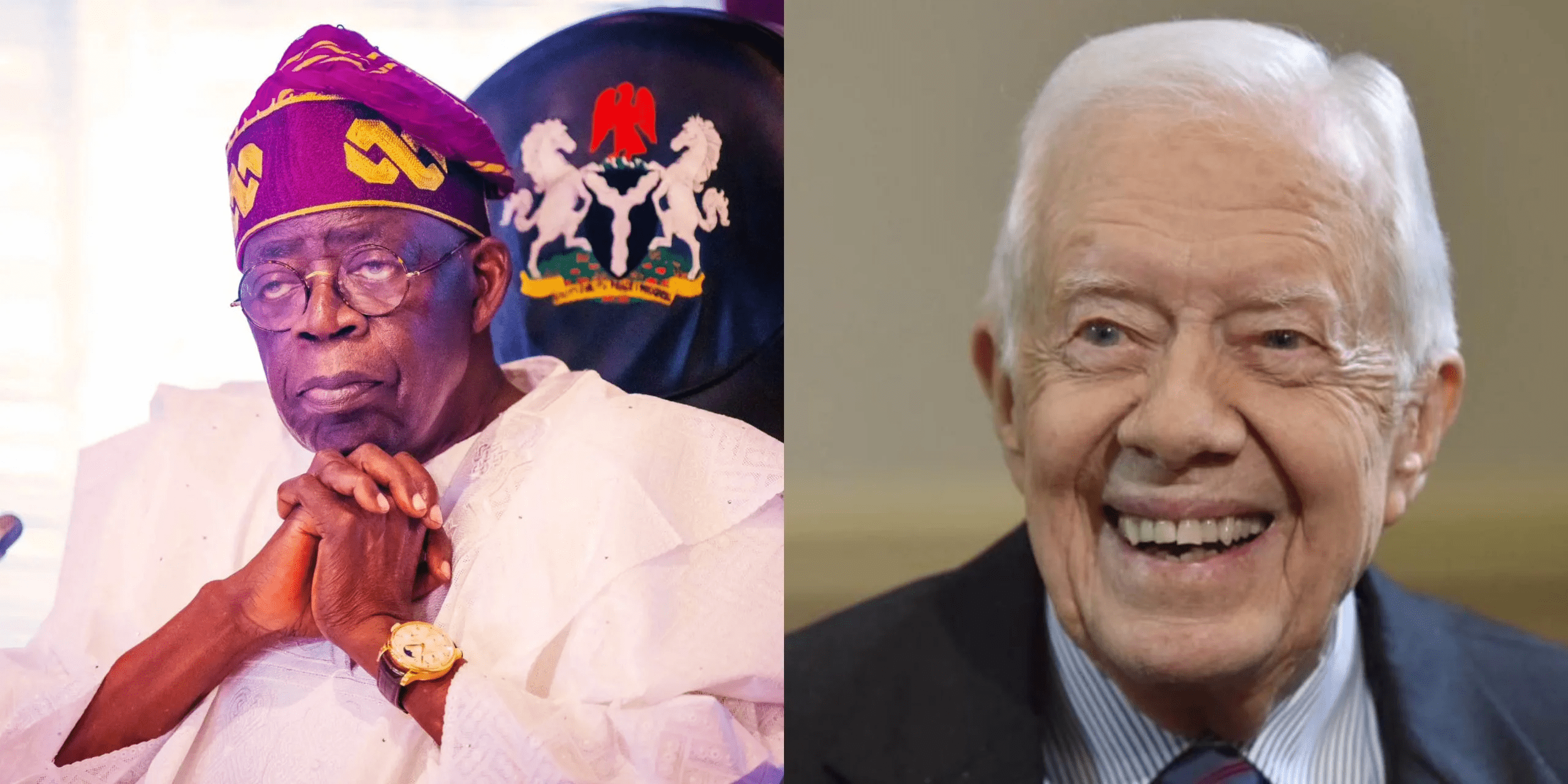 Tinubu Pays Tribute As Former US President Jimmy Carter Passes Away